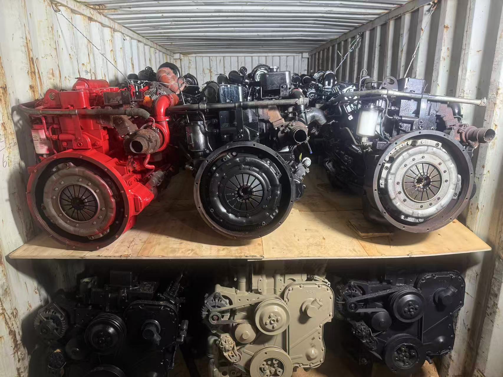  Mixed Shipment to Guatemala! Used 6BT/4BT Engines + New Turbos Loaded in 20HQ Container