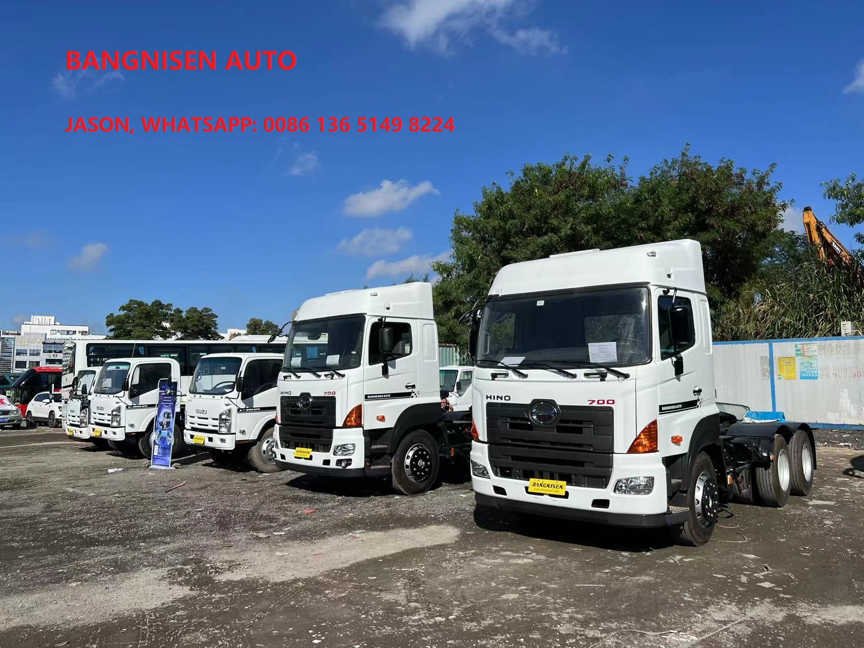 Good Condition 6X4 HINO 700 Semi Trailer HINO 700 Tractor Truck For Sale(图1)