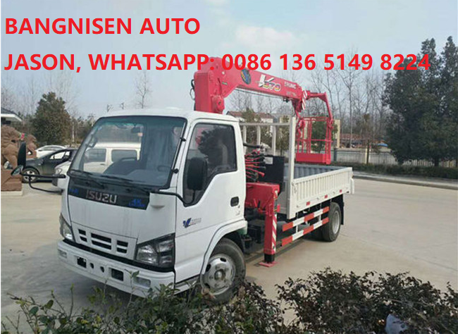 ISUZU ELF Cargo Truck Mounted Crane Straight Boom 2/3.2 Tons Isuzu Loader Crane Truck for Sale(图7)