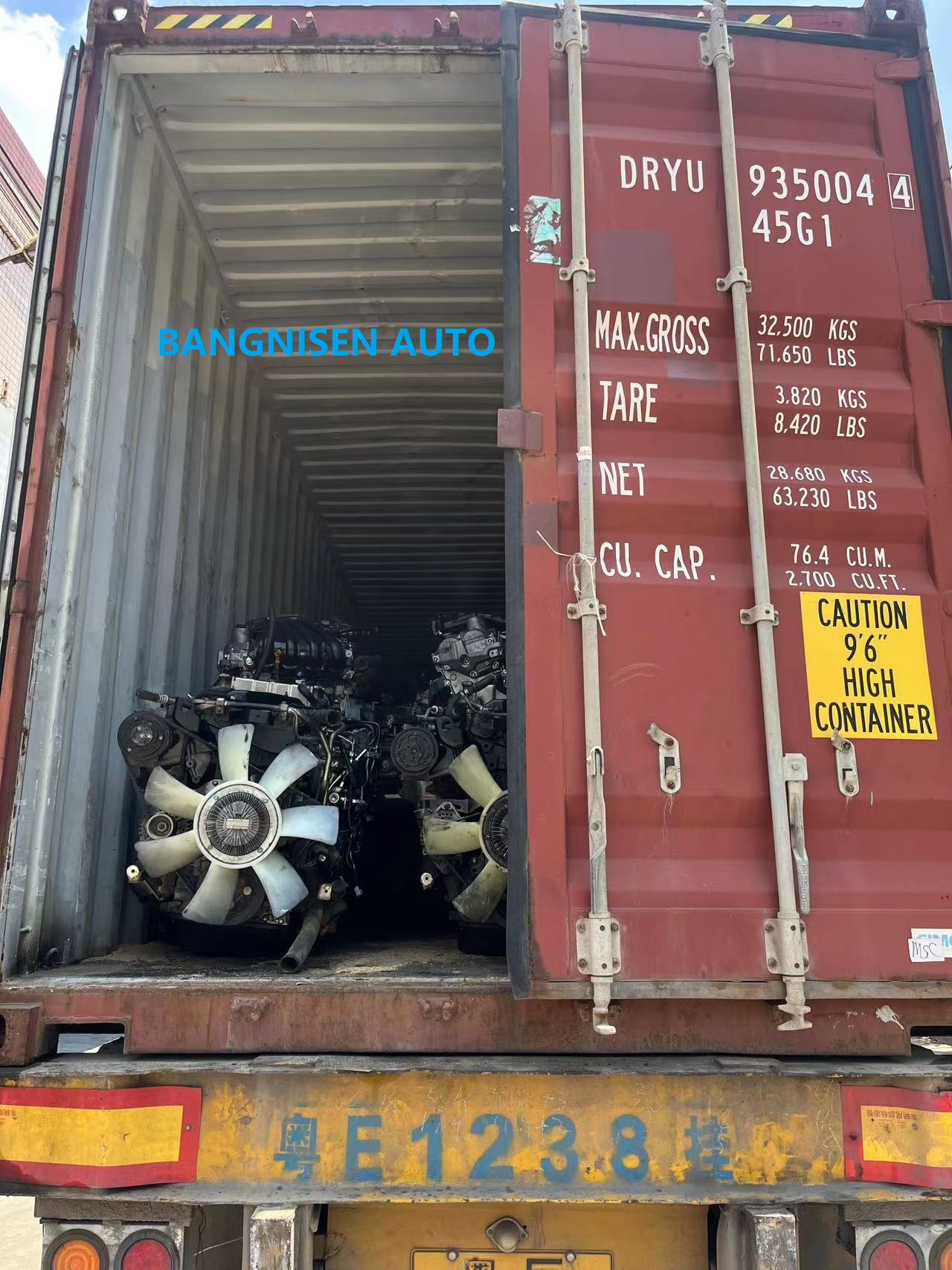 BANGNISEN mixed load ISUZU CUMMINS NISSAN KUBOTA engines to CHILE(图7)