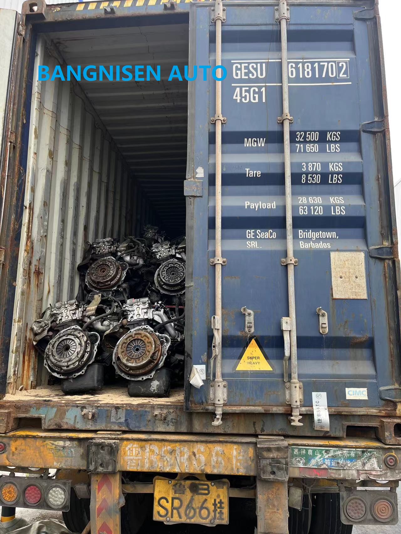 BANGNISEN NISSAN KA24 engine and gearbox container to Mexico(图8)