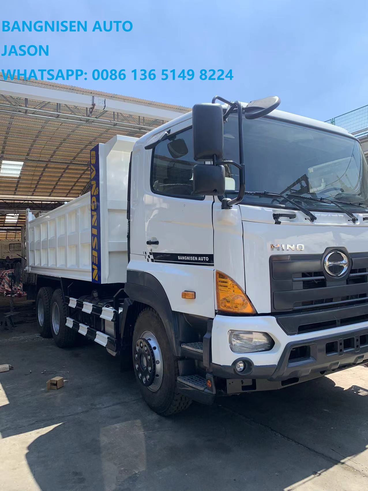2016 año reacondicionado HINOs 6X4 camión volquete 30 toneladas 15CBM HINO 700 camión volquete(图5)