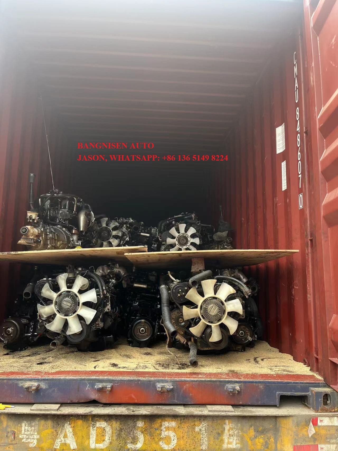 BANGNISEN 4JB1T engines for ISUZU ELF truck and D-MAX to VENEZUELA(图4)