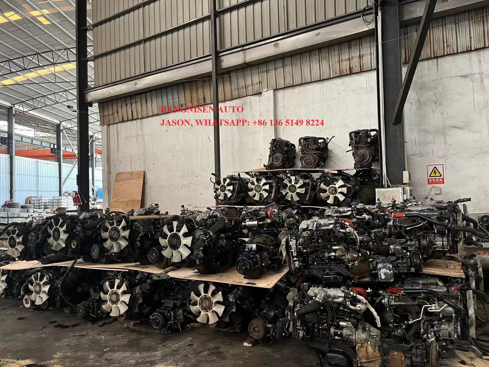 BANGNISEN 4JB1T engines for ISUZU ELF truck and D-MAX to VENEZUELA(图7)