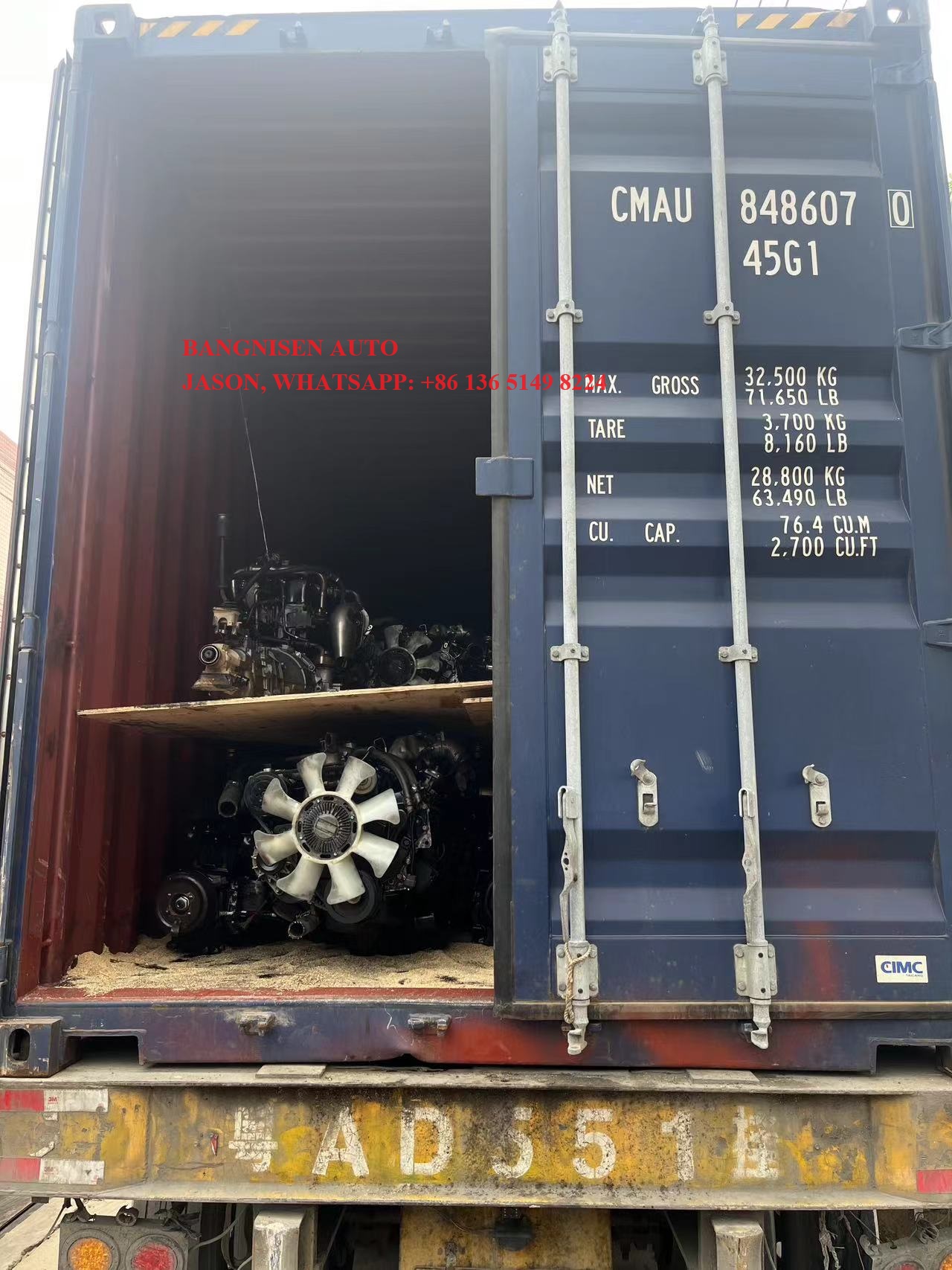 BANGNISEN 4JB1T engines for ISUZU ELF truck and D-MAX to VENEZUELA(图6)